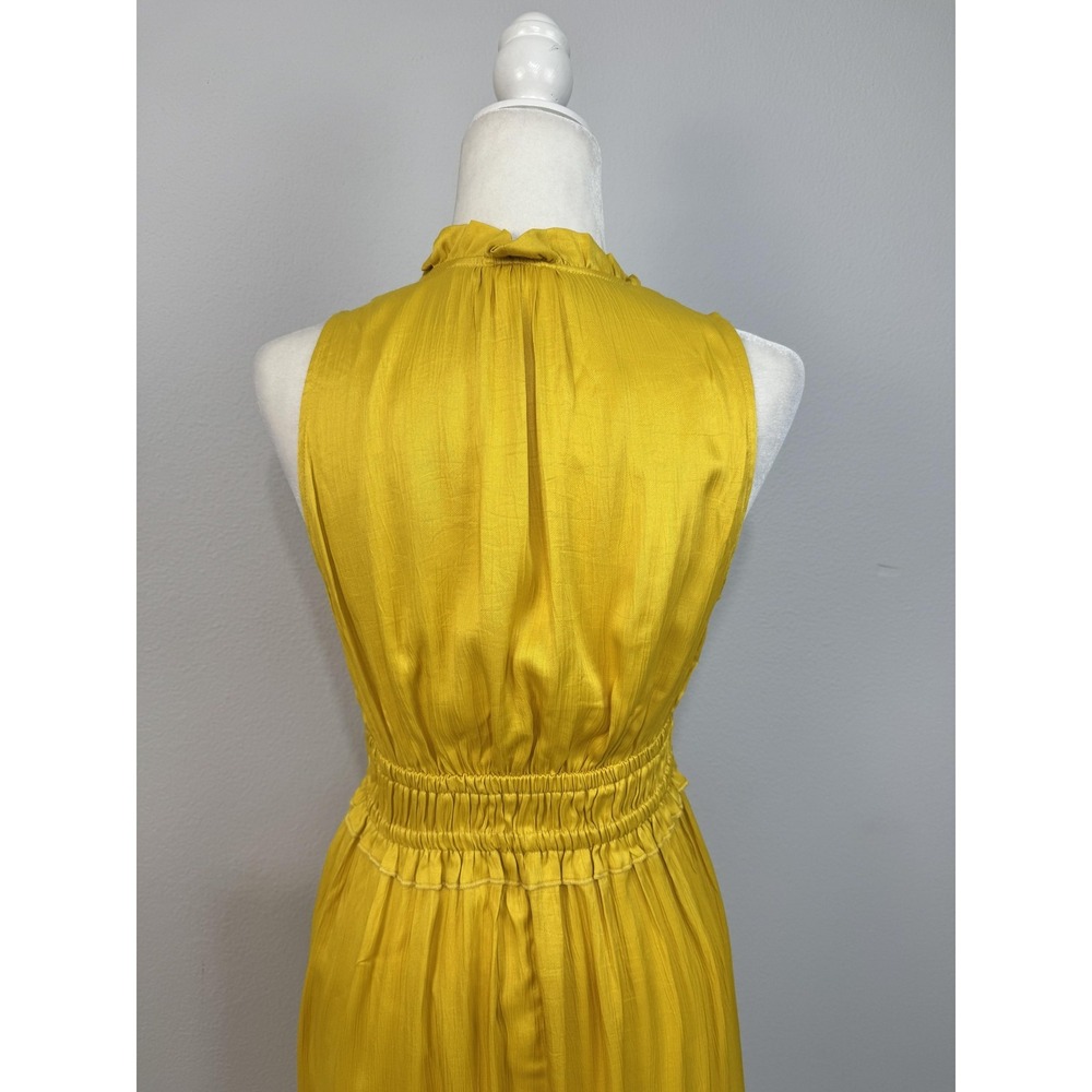 Maeve Anthropologie La Habana Dress Women's Small Yellow Ruffle Midi Sundress - Picture 8 of 16